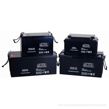 Wind Power System And Emergency Lighting 150ah, 55ah, 6gfm120d 12v Deep Cycle Battery